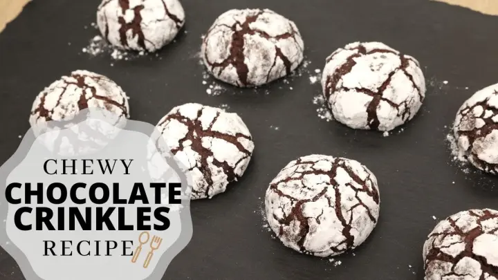 Chocolate Crinkles - Chewy and Moist Crinkles Recipe