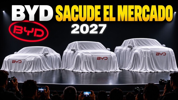 ¡BYD ATACA con 5 NUEVOS AUTOS para 2027 que PONDRÁN a TEMBLAR al MERCADO!