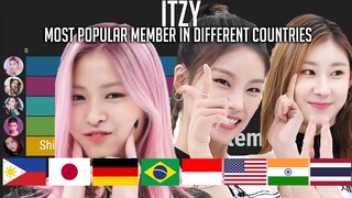 [UPDATED] ITZY - Most Popular Member in Different Countries with Worldwide since Debut