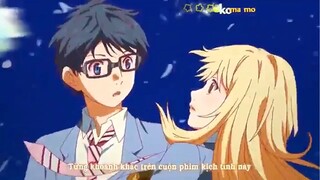 Shigatsu wa kimi no uso-Tháng tư là lời nói của em_Opening [Hikaru nara] Version 4K - Vietsub + Kara