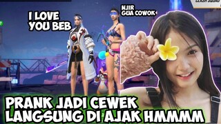 PRANK JADI CEWEK DI TRAINING KETEMU PARA BUCIN |FREEFIREPRANK