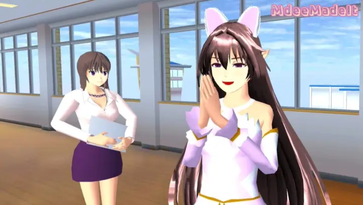 My Cat Girl - part 2 Lovestory (Sakura School Simulator)