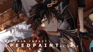 speedpaint || 生日快乐 | 钟离 | zhongli / genshin impact