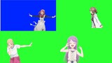 Weekly Anime Greenscreens #22(Moe Suzuya, Sakurai Emma, Eripiyo & Kanade Kotonoha)