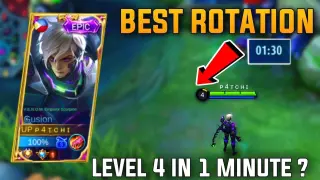 TUTORIAL ON HOW TO ROTATE WHEN PLAYING SOLO| GUSION JUNGLER IN 1K POINTS