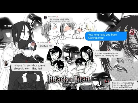 attack on clans pt. 5 | ackermans & yeagers reacting to ereri ft. jealous mikasa & feral kenny [aot]