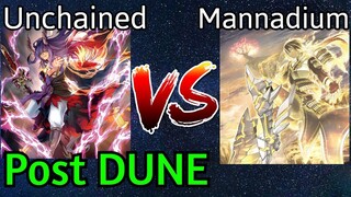 Unchained Vs Mannadium Scareclaw Post DUNE Yu-Gi-Oh!