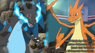 Mega Charizard X vs Mega Charizard Y -Anime- HD AMV