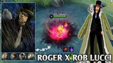 ROGER SKIN SCRIPT AS ROB LUCCI ONE PIECE | FULL EFFECTS + NO PASSWORD - MOBILE LEGENDS