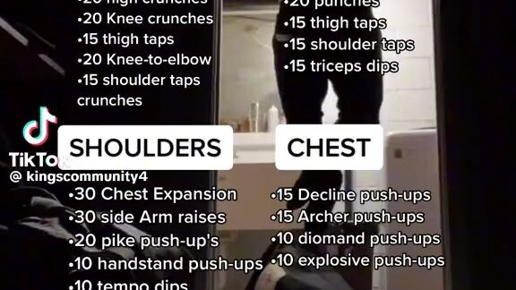 recommended workout routine