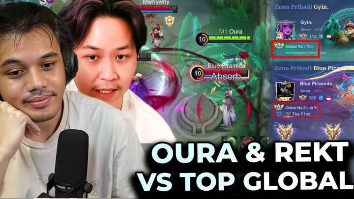 Pertarungan Sengit Oura + REKT VS Top Global Louyi & Top Global Yin!! - Mobile L