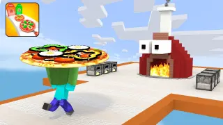Monster School: I WANT PIZZA RUNNER CHALLENGE - Minecraft Animation