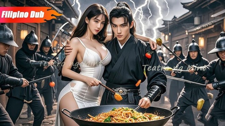 Isang Move lang, tinalo ng tindero ng pansit ang magandang bodyguard