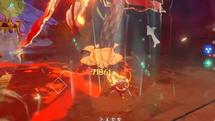 The most Genshin Impact panel, 10000 attack power Noelle, kill the world BOSS collection