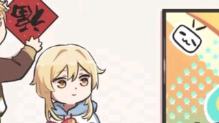 Paimon who can eat and sleep....I've postponed the video for a month...