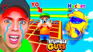ENCONTRÉ un HACKER con SKIN SECRETA de MR.STUMBLE... 😰 STUMBLE GUYS