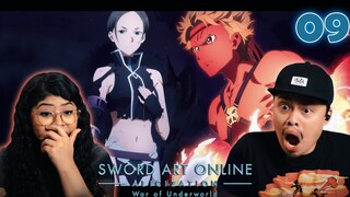 ASUNA! SHEYTA VS ISKAHN | Sword Art Online Alicization: War of the Underworld Episode 9 Reaction
