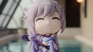 刻晴下班后放松自己