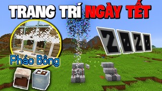 CHẾ TẠO MÁY BẮN P.H.Á.O BÔNG - 7 Mẹo Trang Trí Vào Ngày Tết Trong Minecraft