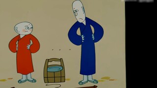 "Three Monks" adalah mahakarya yang luar biasa, setiap detailnya penuh dengan ironi yang realistis