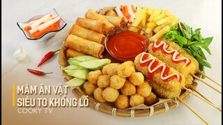 Mâm Ăn Vặt Siêu To Khổng Lồ - Cách Làm Siêu Dễ Ngay Tại Nhà | Cooky TV - #Stayhome and Cook #withme