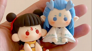 电影还没看就磕上cp了！哪吒敖丙粘土教程