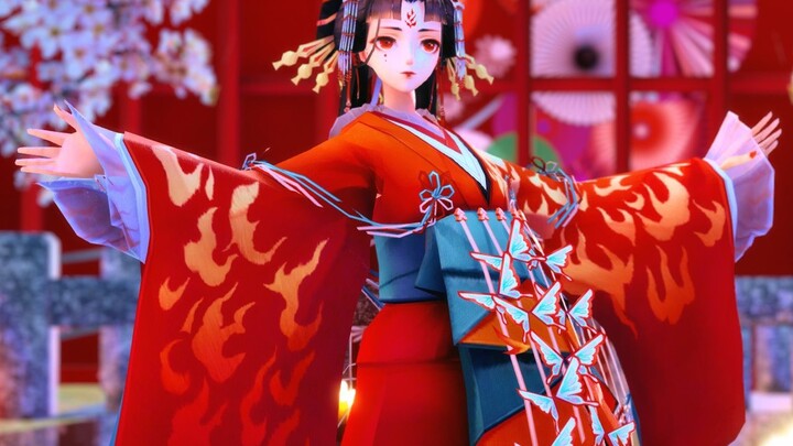 [Onmyoji MMD] When I first saw Diebu Shaohua, the sky was full of stars. She was not Shiranui, she w