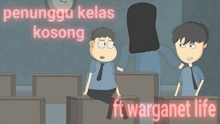 kartun hantu penunggu kelas kosong - ft WargaNet life - kartun horor,kartun hantu lucu