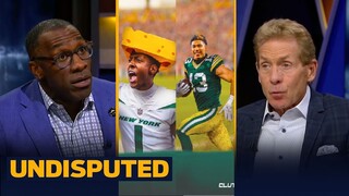 UNDISPUTED - Sauce Gardner's cheesehead knocked off by Allen Lazard - Skip & Shannon react