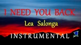 I NEED YOU BACK   LEA SALONGA instrumental LYRICS