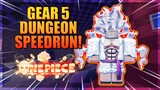 Gear 5 Rubber Fruit Solo Dungeon Speedrun - Best Fruit? in A One Piece Game