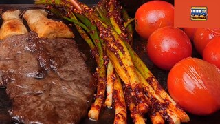 Mukbang mì tương đen Hàn Quốc với bò bít tết phần 2 #anngon