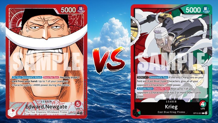 One Piece TCG Edward Newgate VS Don Krieg!!