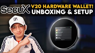 SecuX V20 Hardware Wallet - Unboxing and Setup | TAGALOG
