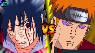 SASUKE vs PAIN QUEM VENCERIA ? Em Naruto Shippuden