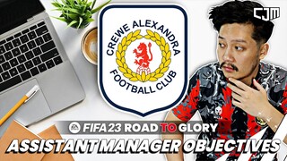 FIFA 23 Crewe Alexandra Road To Glory | Assistant Manager Objectives & Redeem Token World Tour