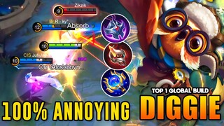 MAGE ITEM!! DIGGIE BEST BUILD 2023 - MOBILE LEGENDS [ BUILD TOP 1 GLOBAL DIGGIE ]