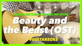Peabo Bryson Celine Dion Beauty and The Beast Instrumental guitar karaoke version with lyrics