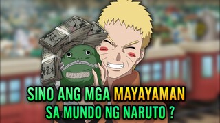 Top 8 Mayaman na Ninja/tao sa Mundo ng Naruto | Naruto Tagalog review.