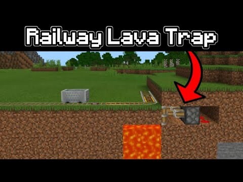 ✓Minecraft: How to Build a Railway Lava Trap #Shorts