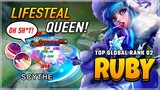 New Queen of Lifesteal! Ruby Best Build 2020 Gameplay by Scythe | Diamond Giveaway Mobile Legends