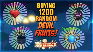 Buying 1250 Random Fruits - Will I Get Magnet Fruit? in A One Piece Game