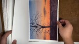 Forty-page watercolor book