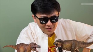 Apakah Tyrannosaurus rex punya bibir? Wan Ling Tang + Model Ilmiah Tyrannosaurus Rex PNSO membawa ki