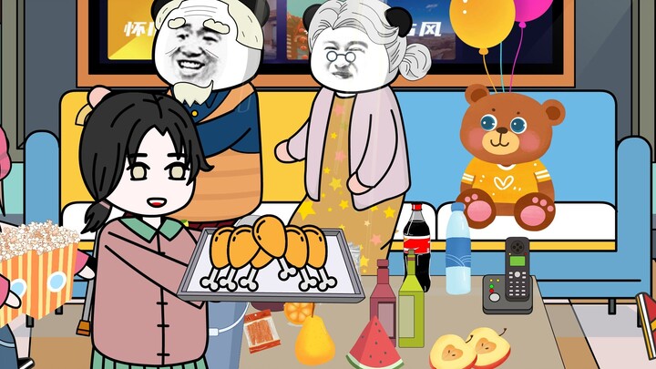 One month after the zombie outbreak, others were too scared to go out, but I was eating fried chicke