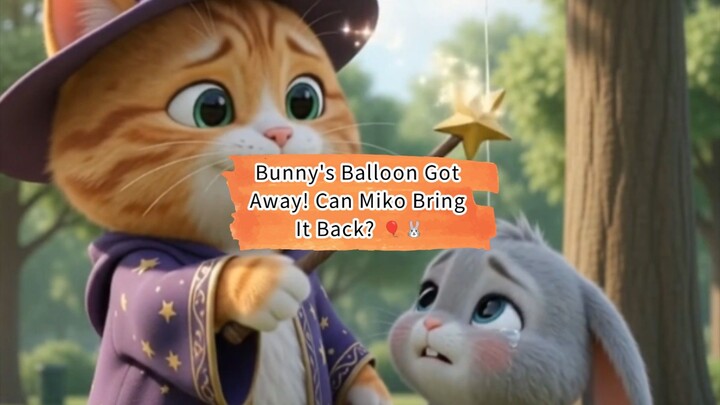 Bunny's Balloon Got Away! Can Miko Bring It Back? 🎈🐰