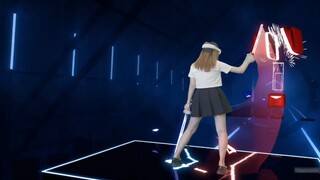 Beat Saber dengan lagu "Love You at 105°C"