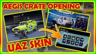 UPGRADABLE UAZ SKIN NIKAL AAI | MY BEST CRATE OPENING😍 | AEGIS CRATE OPENING PUBG MOBILE | AEGIS UAZ