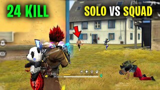 Solo Vs Squad 24 Kill Groza and M1887 Best Gameplay - Garena Free Fire- Total Gaming