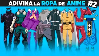 ADIVINA la ROPA de ANIME #2 💙 ¿Cuánto sabes de anime? TEST de ANIME | Prueba OTAKU | Anime QUIZ 💙